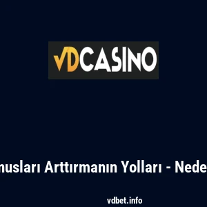 Vdcasino Bonusları Arttırmanın Yolları - Neden Önemlidir?